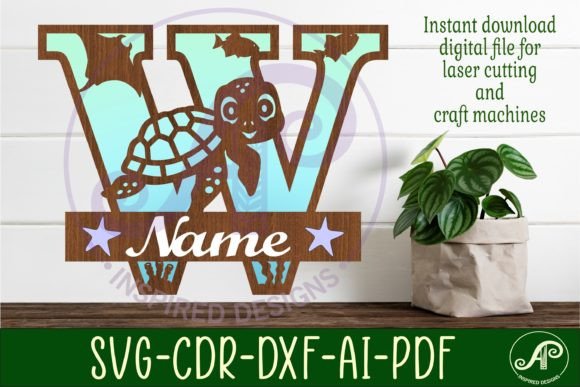 Download Turtle Ocean Capital Monogram Letter W - Premium Resources