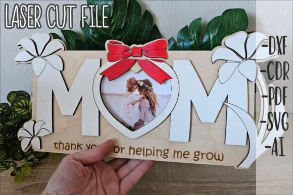 Download Mom Frame SVG Laser Cut File - Premium Resources