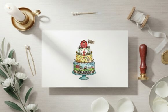 Download Farm Themed Birthday Cake Design - Farm theme Collection
