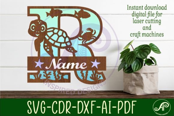 Download Turtle Ocean Capital Monogram Letter R - Premium Resources