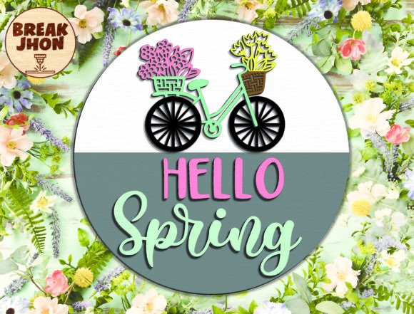 Download Hello Spring Flower Sign - Flower sign Collection