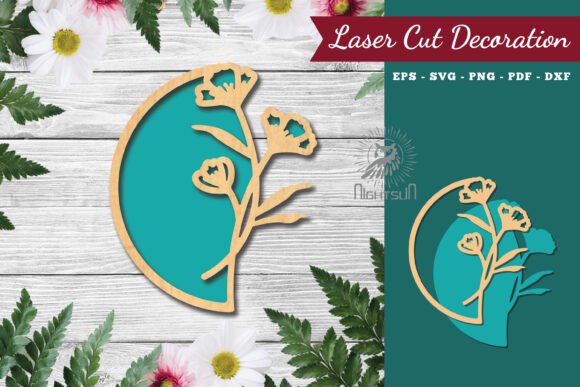 Download Flower Sign Laser Cut Decoration 3 - Flower sign Collection
