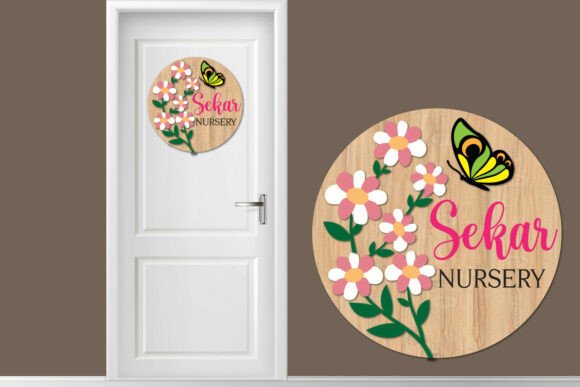 Download Flower Sign Svg, Nursery Name Sign Svg - Flower sign Collection