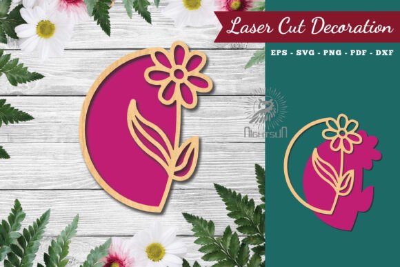 Download Flower Sign Laser Cut Decoration 4 - Flower sign Collection