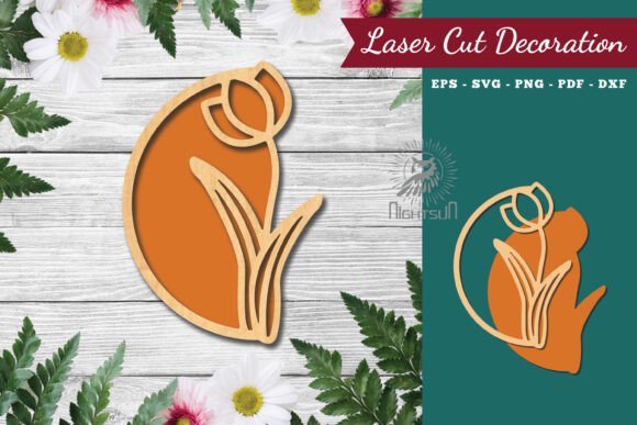 Download Flower Sign Laser Cut Decoration 2 - Flower sign Collection